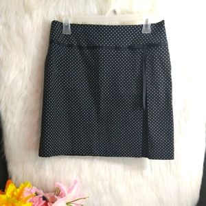 Briggs New York Black and White Polkadot Skirt Size 10